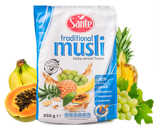 波兰原装进口sante早餐燕麦片怎么样